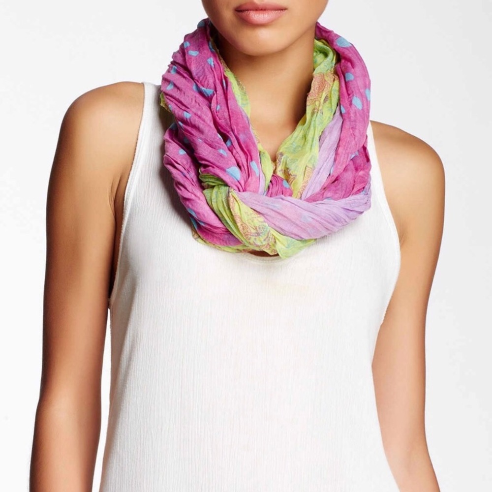 Blue Pacific Trifold Silk Blend Scarf